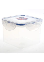 لوك أند لوك كلاسيك حافظة طعام مربعة - شفاف وأزرق 680 ملل
