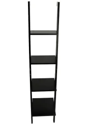 Yatai 4-Tier Black Ladder Bathroom Shelving Unit