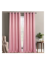 La Collection 180GSM Polyester Black Out Curtain Light Pink 140x240cm