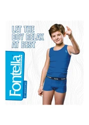 Fontella Cotton Underwear Set for Boy 800708 Blue 8 Years