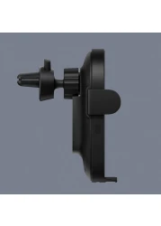 شاومى - لاسلكي شاحن سيارة 20W ماكس الطاقة الكهربائية حثي المشبك الذراع مزدوجة تبديد الحرارة 2.5D كريستال الخفيفة شحن متوافق فون XS / إكسس ماكس / XR / X / 8/8 بالاضافة الى ذلك، سامسونج جلاكسي S10 / S10 + / S9 / S9 +