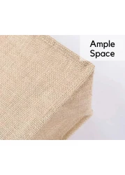 Eco-Neutral- MONCLOVA - Jute Bag with Canvas Pocket - Black