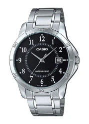 كاسيو -ساعة يد كوارتز أنالوج من الستانلس ستيل للرجال (MTP-V004D-1BUDF)