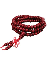 Aiwanto 6mm Natural Sandalwood Wooden Prayer Beads Bead Bracelet Jewelry