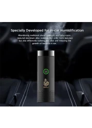 Electric Incense Burner &amp; USB Aroma Diffuser &ndash; Modern Portable Bakhoor Burner with Rechargeable Comb &ndash; Electric Bukhoor Incense Holder (Black)
