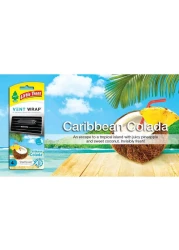 ليتل تريز معطر الجو من فنت راب بعبير كوكتيل الكاريبيان كولادا -أسود-