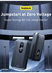 1000A UltraSafe Car Battery Jump Starter, 12V Battery Pack, Portable Charger with Jumper Cables for 4.0L Gasoline &amp; 2.5L Diesel Engines, Built-in 10000mAh Power Bank, Compact &amp; Reliable.