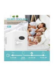 ثلاجة صغيرة محمولة، ثلاجة سفر مدمجة سعة 6 علب، مبرد وسخان كهربائي حراري AC/DC للطعام والمشروبات والعناية بالبشرة والجمال وحليب الثدي - مثالية للسفر والسيارة والمكتب والمنزل