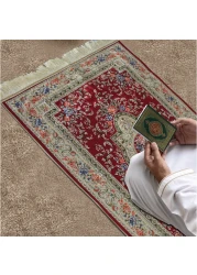 Comfortable Silk Prayer Rug Comfortable Prayer Rug Red