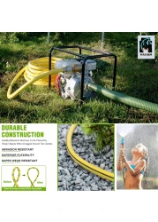 Hassan 1" (25mm) Garden Hose Pipe Heavy Duty for Gardening (5 Meter Length) - Weather Resistant, and Easy to Store Ideal for Garden Watering, Car Washing, and Irrigation