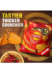 ليز شيبس البطاطس بنكهة الفلفل الحار 21 غرام حزمة من 12