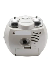 ساعة منبه كلاسيك من كاسيو ( TQ-369-7DF) ، فضي/ابيض 116x130x90 سم