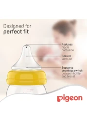 Pigeon SofTouch Peristaltic Plus Wide Neck Silicone Teat 01866 Small Clear