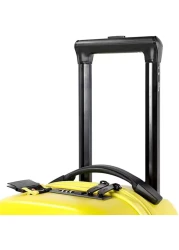 Children's Ride-On Suitcase,Travel Rolling Kid's Luggage, Children Trolley Hard Shell Carry on Luggage,Travel Suitcase with Safety Belt &amp; Telescoping Handle,Children's Day Gift (20 Inch) - Yellow