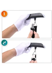 AL SAQER-Digital Hanging Luggage Scale Portable Handheld Baggage Scale for Travel Suitcase Scale for Traveling with LCD Display 50kg/110lb