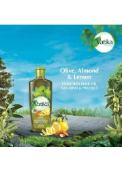 Dabur Vatika Naturals Olive Enriched Hair Oil Nourish And Protect Green 200ml