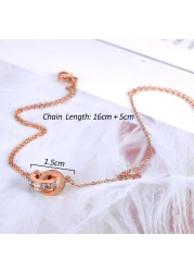 Aiwanto Beautiful Anklet Ankle Chain Feet Chain Jewellery Fashion Anklet Gift for Women's