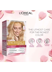 لوريال باريس إكسلنس كريم العناية الثلاثية لتلوين الشعر الدائم 9 - أشقر فاتح جدًا
