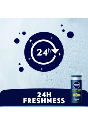 NIVEA MEN 3in1 Shower Gel Body Wash Energy 24h Fresh Masculine Scent 250ml