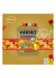 Haribo Mini Gold Bears Maxi Bag Candy, 200g
