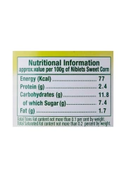 Green Giant Niblet Sweet Corn, 340g