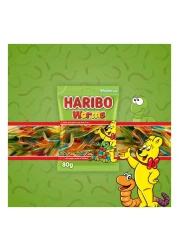 Haribo Worms Candy, 80g