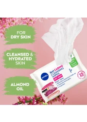 نيڤيا مناديل 3 في 1 لتنظيف الوجه اللطيفة، للبشرة الجافة والحساسة، 25 منديل