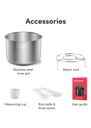 نوتريكوك سمارت بوت قدر ضغط 2 NC-SP204K - أسود 6 لتر