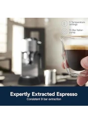 DeLonghi Dedica Arte Espresso Espresso Coffee Maker Machine EC885.M Metal 1.1L