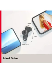 Sandisk 256GB Ixpand Flash Drive Luxe For Iphone And Usb Type-C Devices - Sdix70N-256G-Gn6Ne