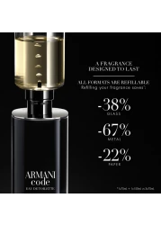 جورجيو ارماني عطر ارماني كود للرجال بعبوة قابلة لإعادة التعبئة - او دو تواليت