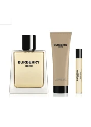 مجموعة عطر هيرو من بربري للرجال - او دي تواليت - 3 قطع