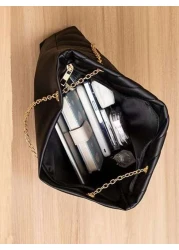 Lightweight Business Casual Chain Tote Bag Women s Large Capacity Shoulder Bag Simple Solid Color Handbag Chevron Chain Shoulder Tote Bag Mothers Day Gift For Mom For Teen Girls Women College Students