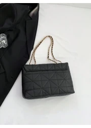 Ladies Solid Color Embroidery Thread Fashion Tote Bag