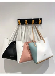 Tote Bag For Girls Lightweight Faux Leather With Top Handle Perfect For Daily Commute Travel Tote Bags For Ladies