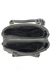 New Shoulder Handbag With Fur Ball Pendant Casual Style Mother s Day Gift For Mom Must Have For Mom Perfect For Office College Work Business Commuting Outdoor Travel Outing Best Mothers Day Gifts Ever