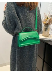 Fashionable Solid Color Minimalist Retro Mini Handbag Suitable For Shopping Wallet Young Women College Students New Graduates Office Workers Suitable For Office College Work Business Commuting Outdoor