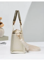 PLANEE Fashionable Simple Elegant Large Capacity Hand Held Shoulder Crossbody Ladies Square Bag Mother Day Gifts Mom Gifts Mommy s Essentials Mommy Bag For Going Out Business Casual Bag For Women Pefe