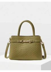 MOTF PREMIUM METAL FASTENER DECORATED TOP HANDLE BAG FOR WORK