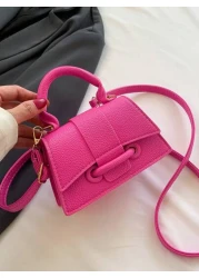 This Year s Popular Super Texture Bag Foreign Mini Small Square Bag New Solid Color Versatile Handbag Women s Bag