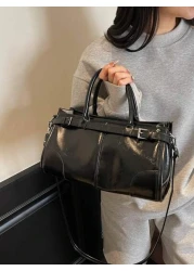 حقيبة رسول موضة جديدة، حقيبة يد شهيرة وجذابة من جلد البولي يوريثان ذات طراز رجعي، مناسبة للتنقل واليومي، حقيب