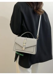 حقيبة مربعة مبسط زر ضغط