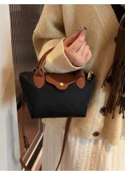 حقيبة كتف كاجوال من النايلون للنساء، حقيبة يد شكل مقلوب