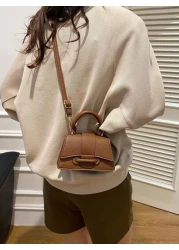 حقيبة يد صغيرة مربعة عصرية ميني شيك متعددة الأغراض، حقيبة كتف وحقيبة عبر الجسم للنساء ذات تصميم زهري