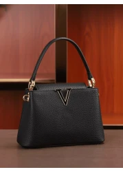 1pc Medium Size PU Leather Shoulder Bag Adjustable Strap Suitable For Daily Use Elegant Classic For Party Outfit Or Gift For Female Friends Sisters Mothers Bag For Women Elegant Best Mothers Day Gifts