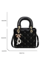 Fashionable New Women s Handbag Solid Color Minimalist PU Square Bag Elegant Vibe Suitable For Dates Shopping Versatile And Exquisite