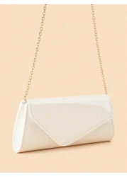 Fashionable Ladies Evening Bag Shiny PU Clutch New Wedding Prom Party Bag Exquisite And Charming Envelope Bag Suitable For Dinners Gatherings Dances Parties Graduation Ceremonies The Best Gift For Lad