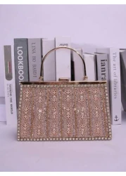 Diamond Rhinestone Glitter Handbag Crossbody Shoulder Clutch Purse Glamorous Elegant For Wedding Party Birthday Daily Use