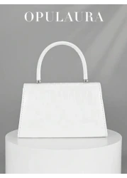 OpulAura Metallic Glitter Clutch Bag Formal Crocodile Pattern Leather Clutch Purse Perfect For Party Wedding Prom Dinner Banquet Matching With Wedding Dress Evening Gown Party Dress