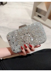 Moonlit EveBag Rhinestone Decor Women s Evening Bag